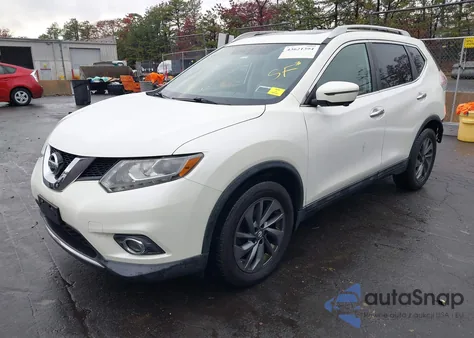 2016 Nissan Rogue Sl из США, поврежденный, VIN 5N1AT2MV5GC766632